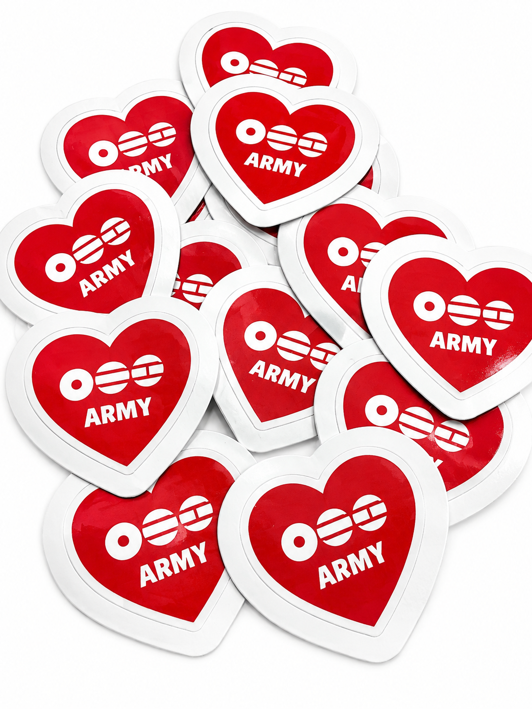 Army Heart Stickers