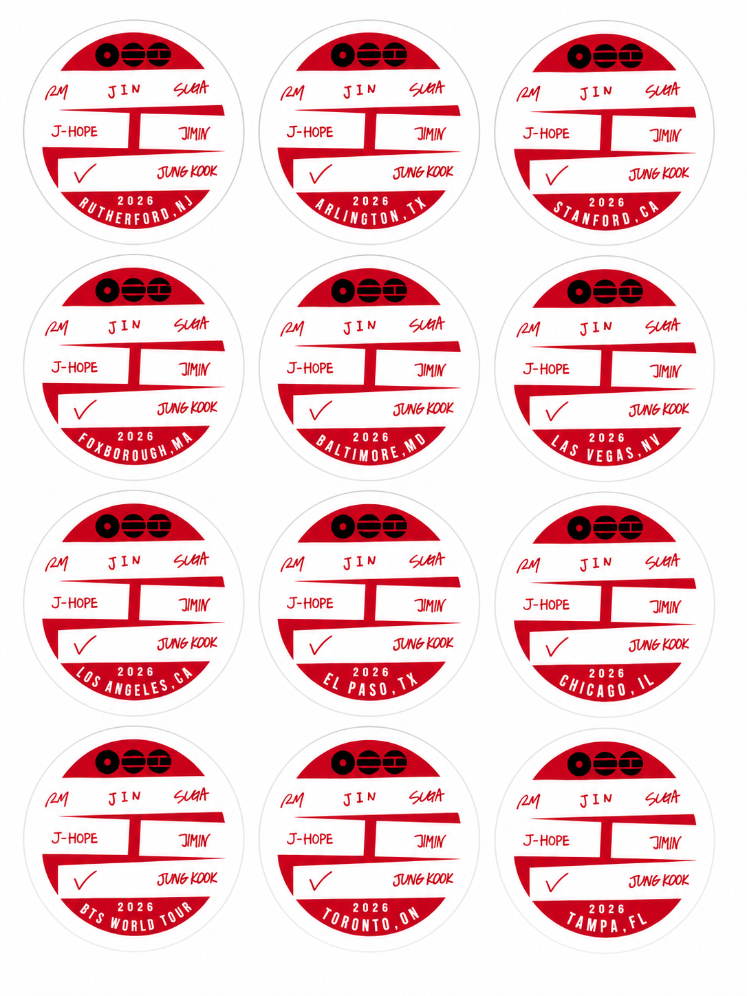 Arirang Concert City Sticker