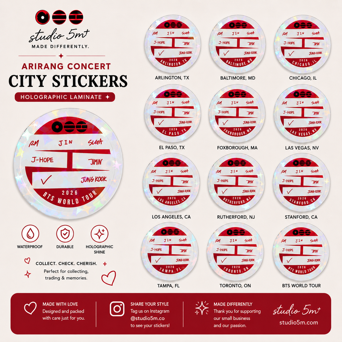 Arirang Concert City Sticker