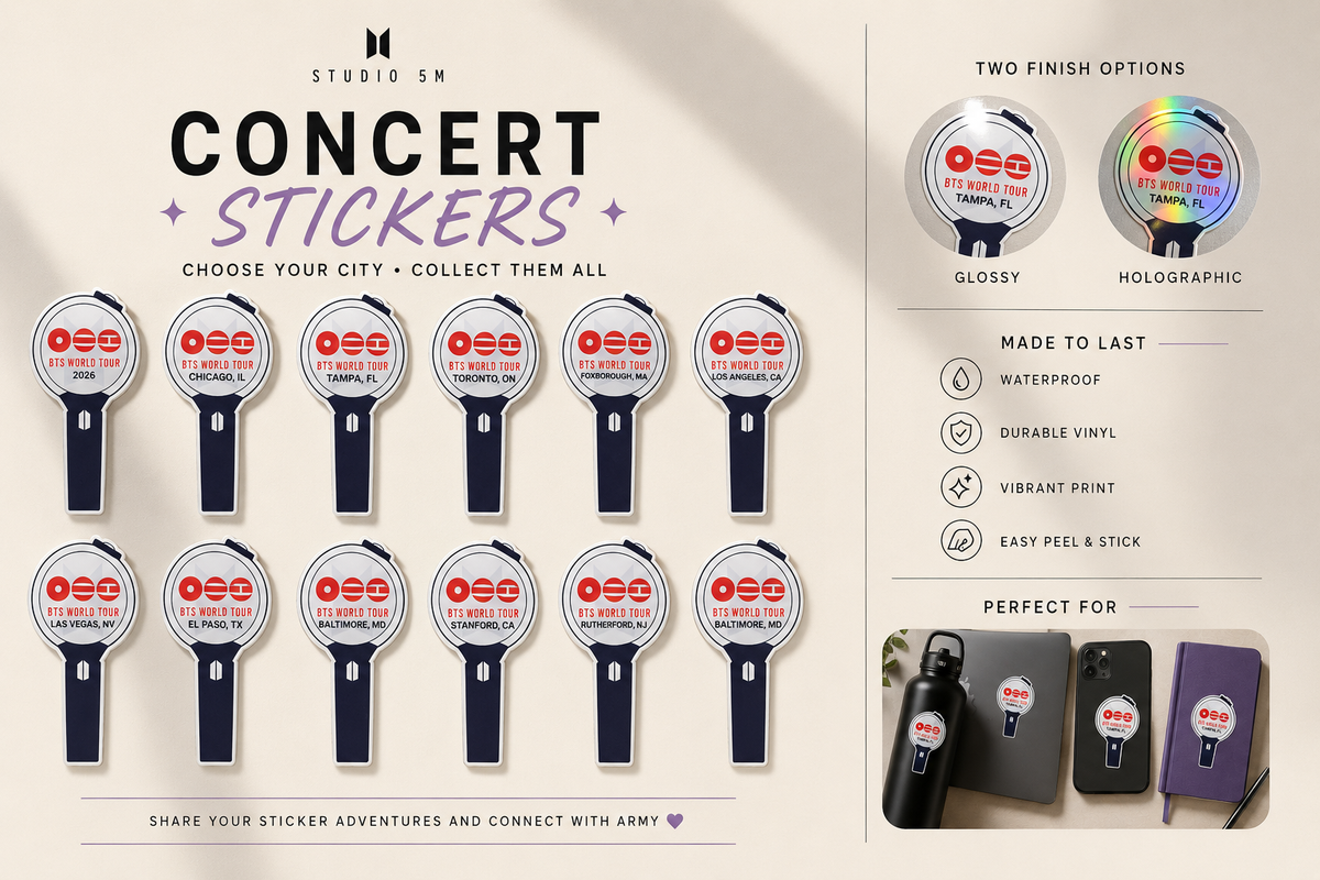 Arirang Concert City Lightstick Sticker