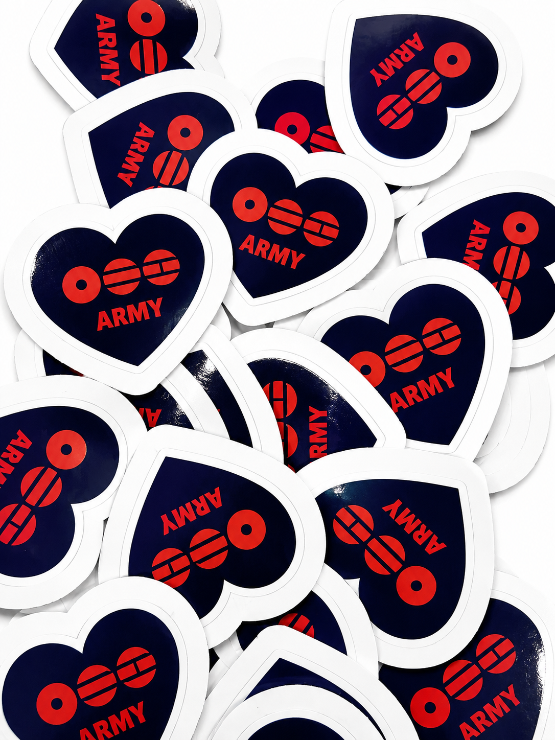 Army Heart Stickers