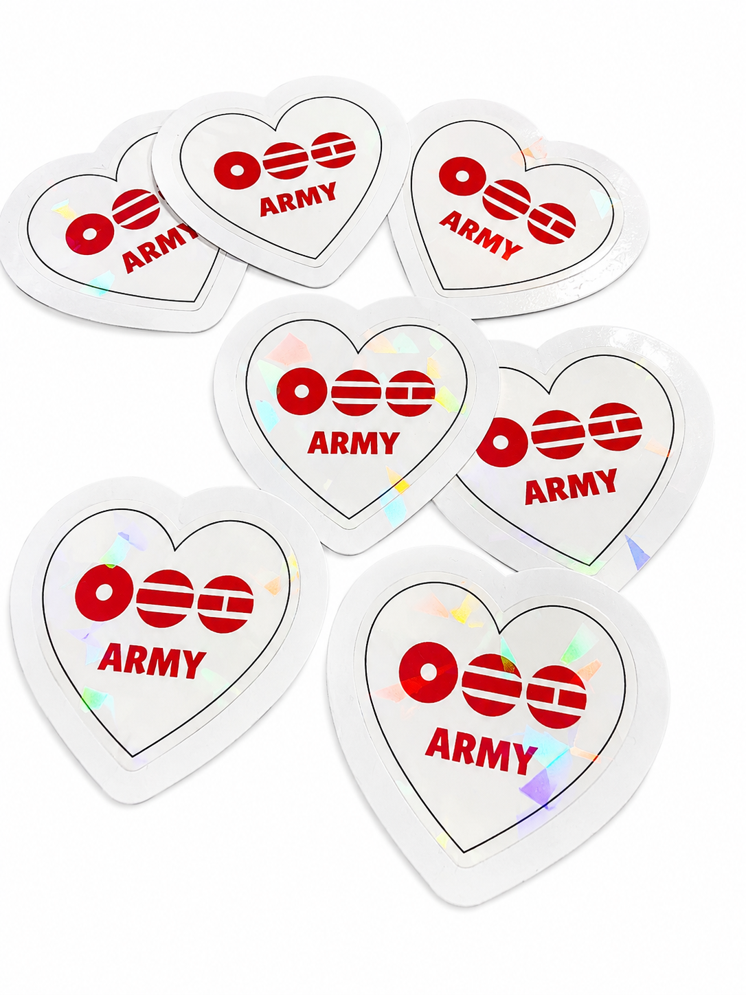 Army Heart Stickers